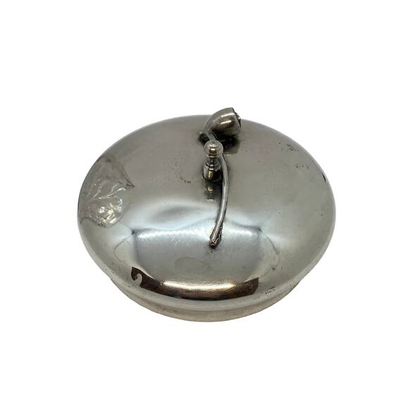 1920’s Arts & Crafts Glass Pipe Tobacco Humidor With Pipe Design Lid - Picture 9 of 12